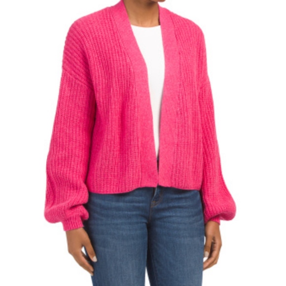NWT IF IT WERE ME Balloon Sleeve Cardigan M - Picture 1 of 7
